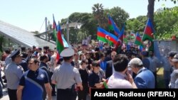 Bakıda 28 May yürüşü. 2018